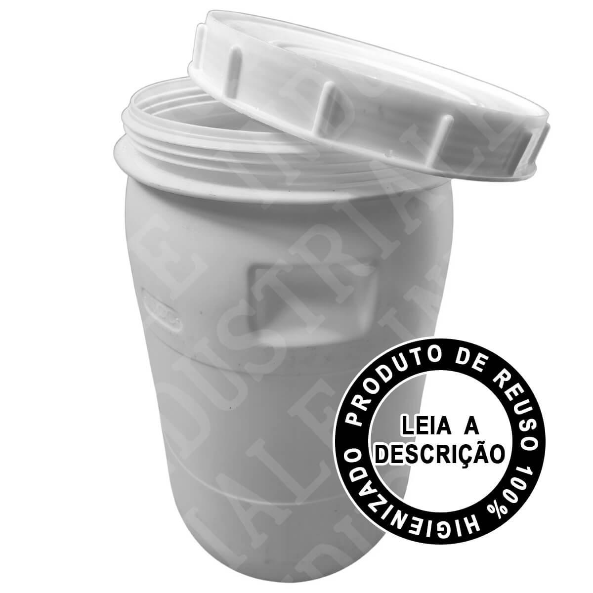 Bombona Plástica 40 Litros Tampa Removível Rosca REUSO