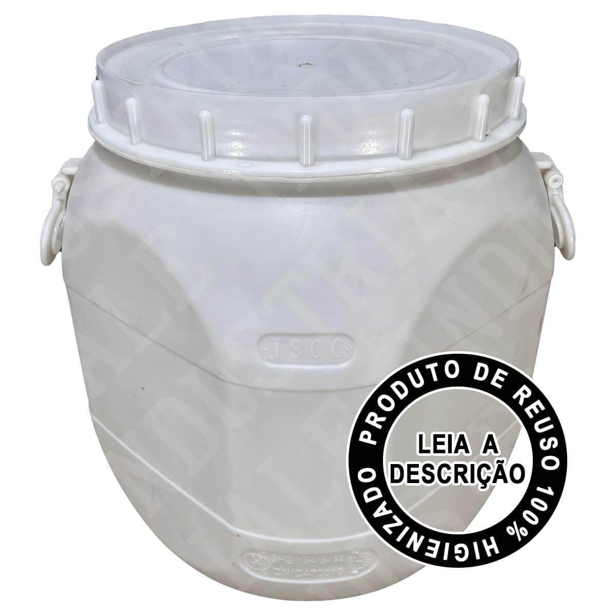 Bombona Plástica 50 Litros Tampa Removível REUSO
