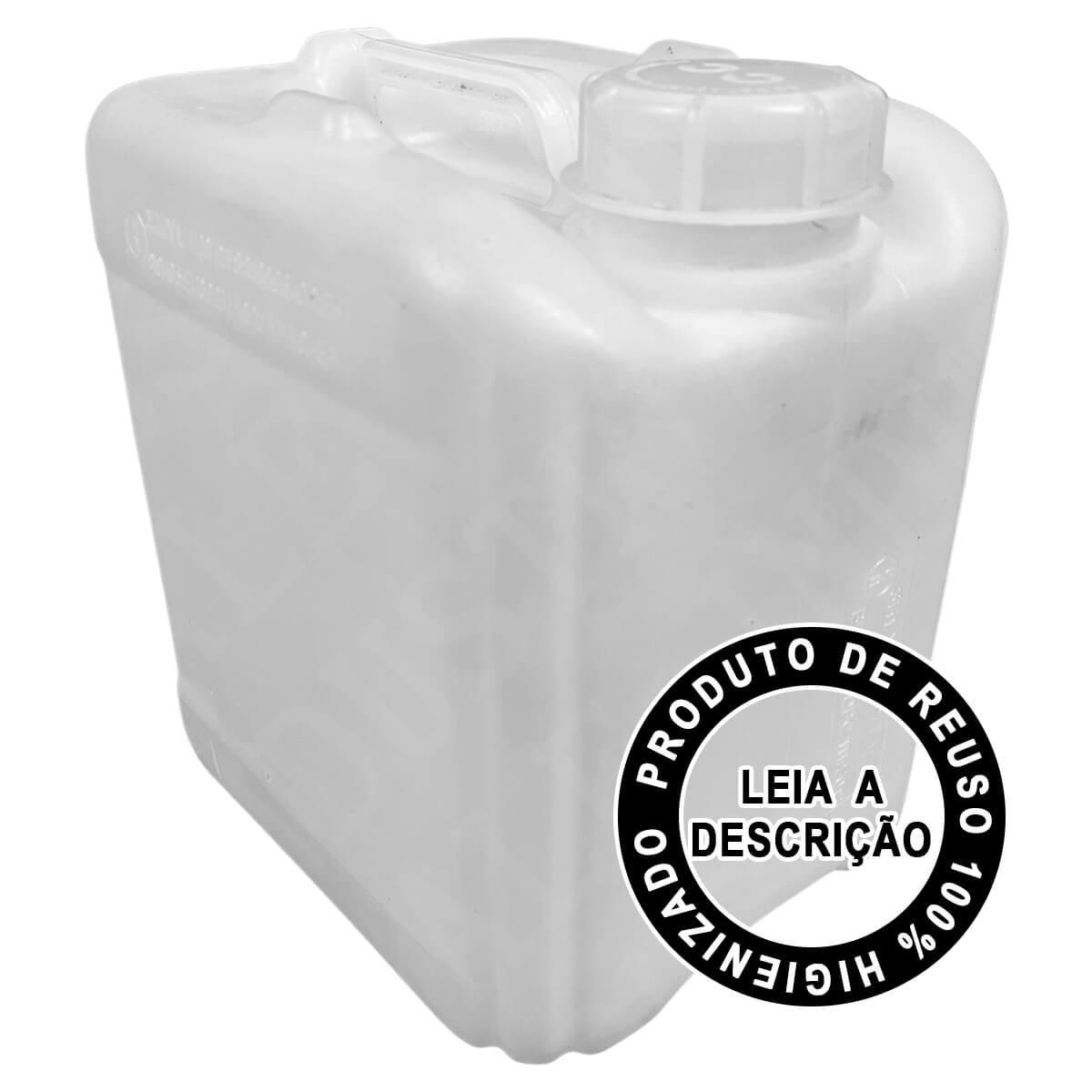 Bombona Plástica 5 Litros Tampa Fixa Selo U.N REUSO
