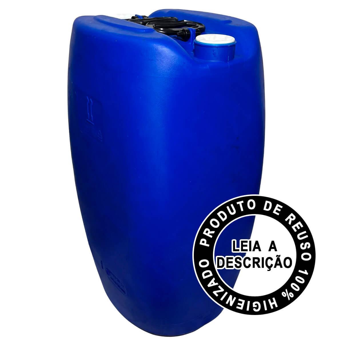 Bombona Plástica 60 Litros Tampa Fixa Dupla Selo U.N REUSO