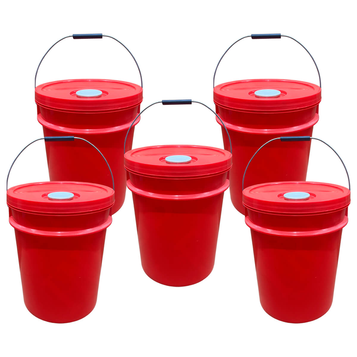 KIT Balde Plástico 20 Litros Industrial Reforçado Multiuso NOVO