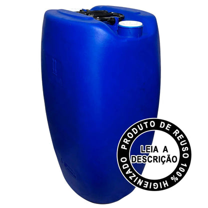 Bombona Plástica 60 Litros Tampa Fixa Dupla Selo U.N REUSO