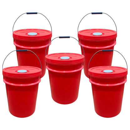 KIT Balde Plástico 20 Litros Industrial Reforçado Multiuso NOVO